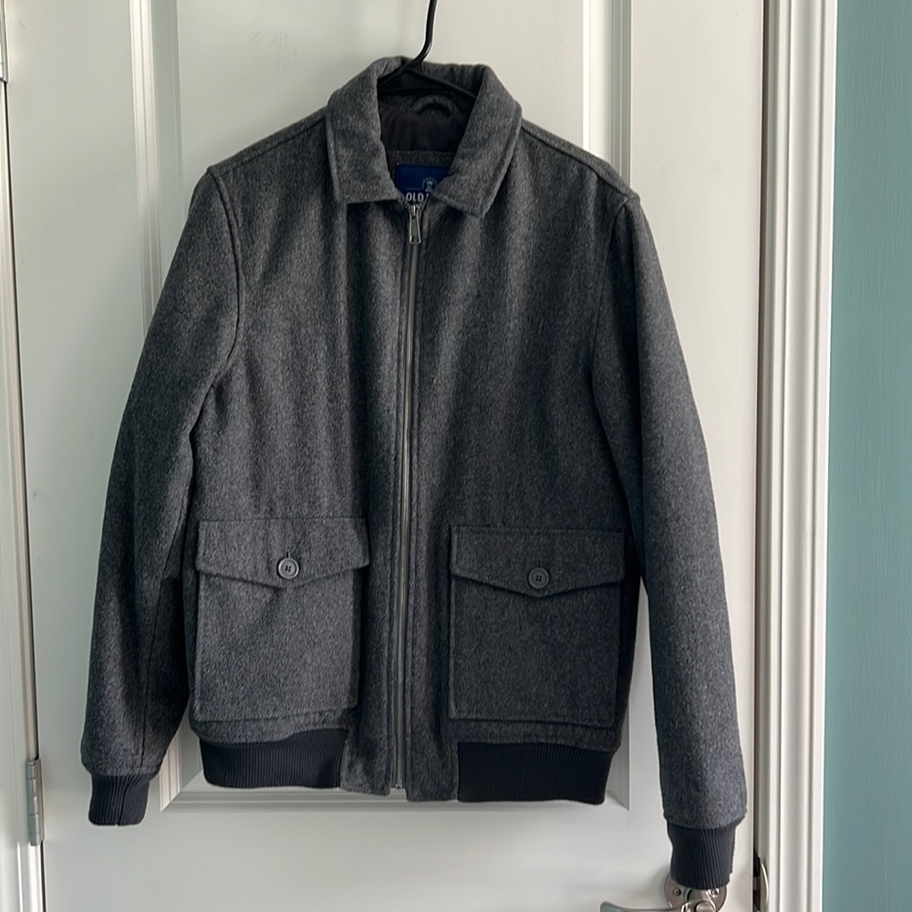 Old Navy Men’s Grey Bomber Jacket Size Small